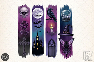Halloween Brushstroke Png, an Illustration by Libby Wishes
