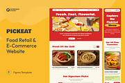 Food Retail & E-Commerce Website UI, an UI Kit Template by peterdraw (Thumbnail 1 of 7)