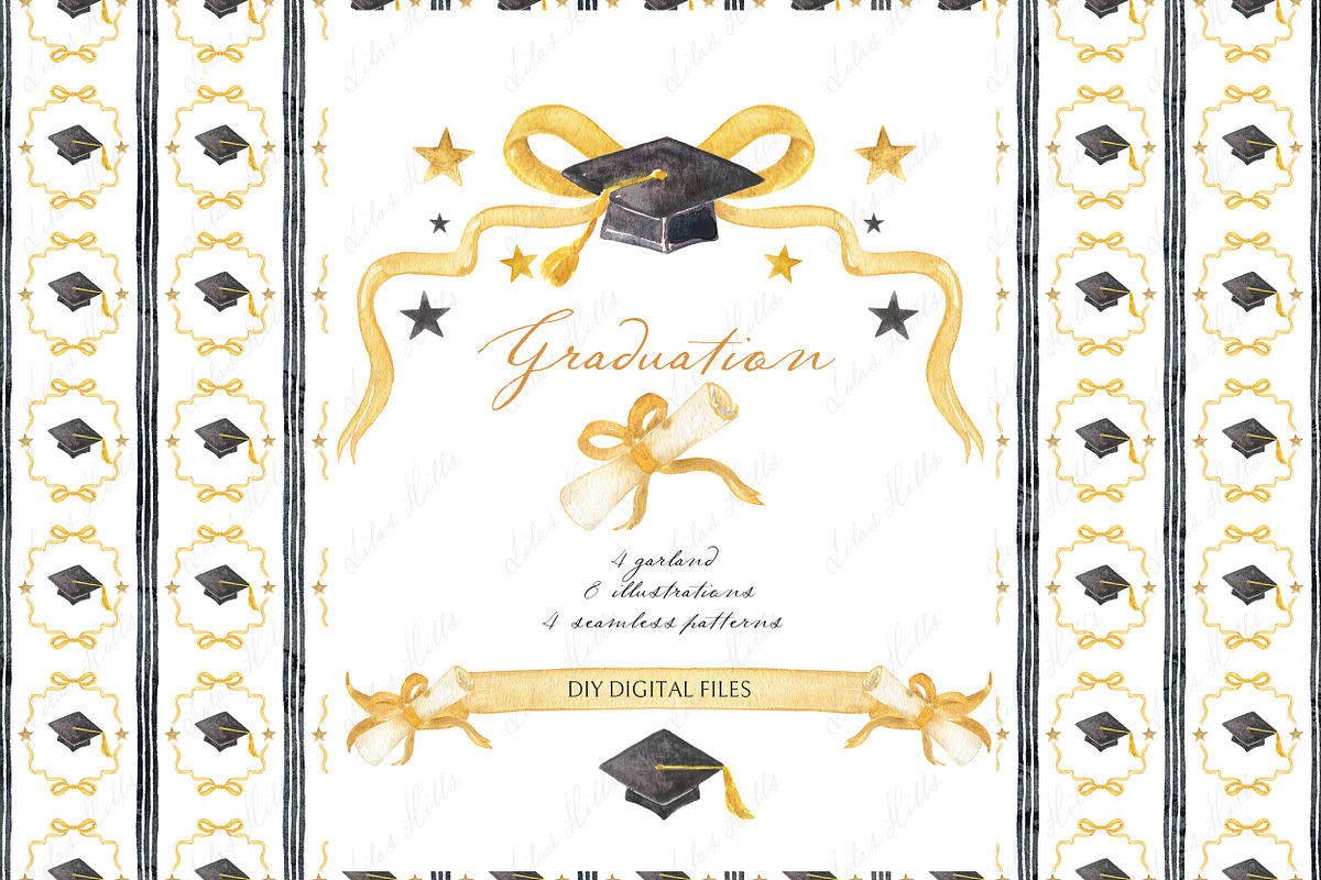 GraduationParty DIY watercolor, an Illustration by LABFcreations (Photo 1 of 4)