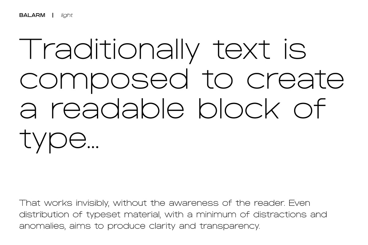 BALARM - a clean, wide sans typeface, a Sans Serif Font by Catkie - Digital Art (Photo 10 of 14)