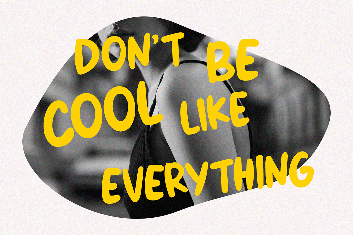 Esticko Bigtres Playful Handmade, a Handwritten Font by Maulana Creative (Photo 5 of 7)