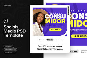 Brazil Consumer Week, a Social Media Template by iDoodle Studio