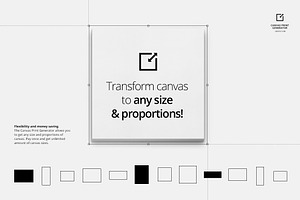 Canvas Print Generator Mockup Set