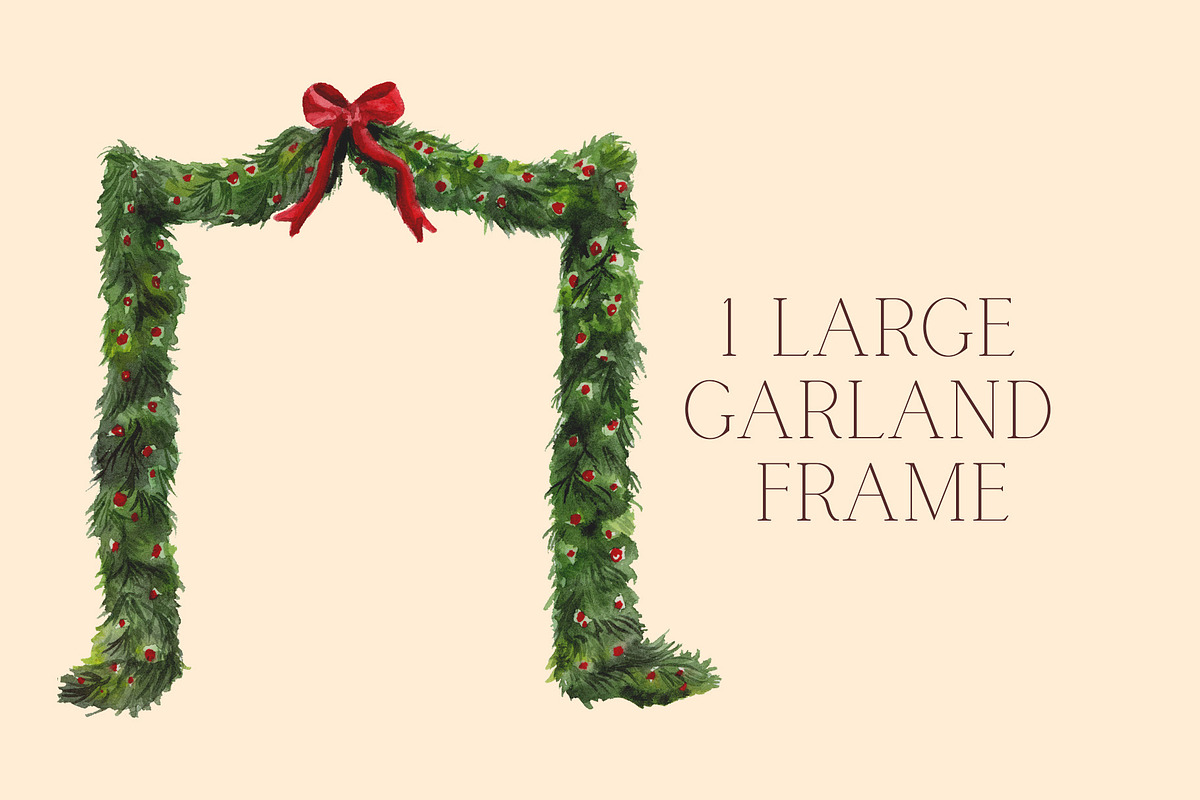 Winter Foliage Holiday Graphics, an Illustration by Lavender And Sea (Photo 3 of 4)