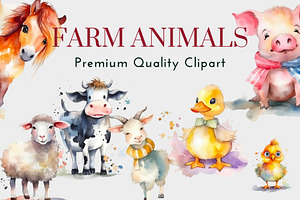 Cute Farm Animal Pack 2