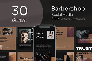 Barbershop - Social Media Pack