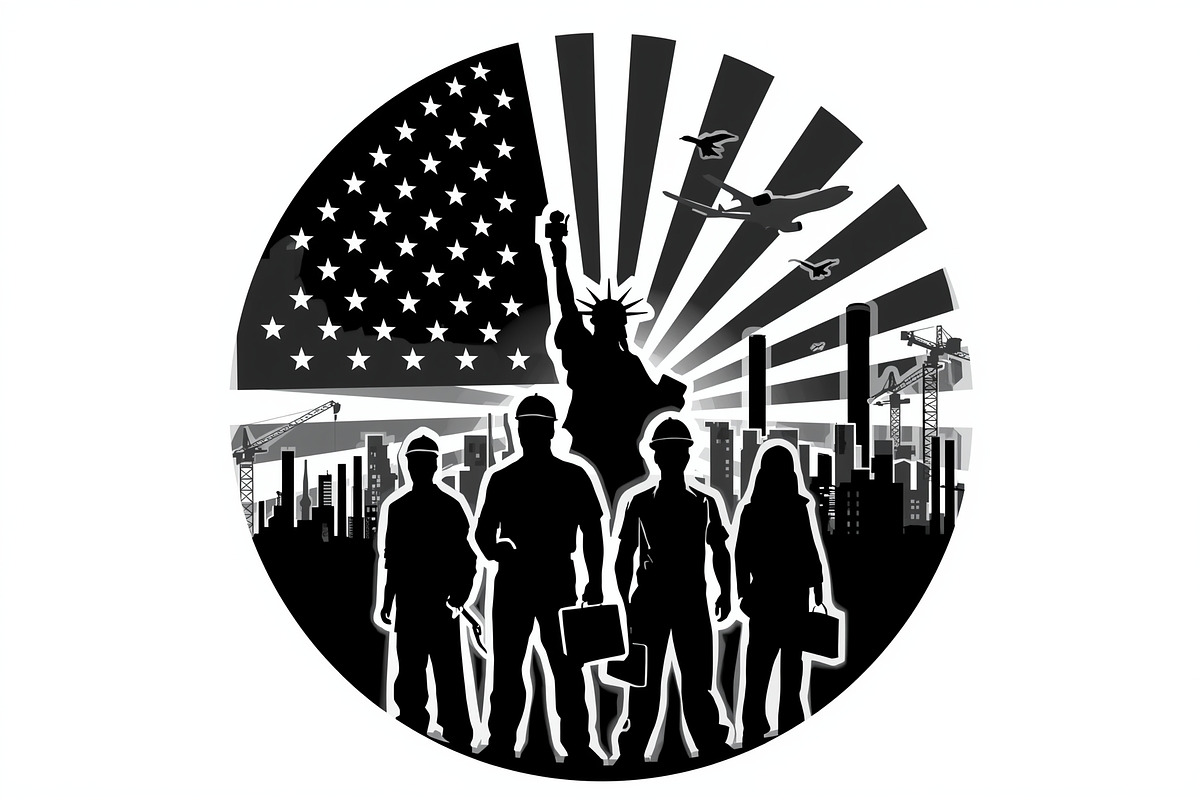Nation Builder Silhouette Set, an Illustration by yasushie (Photo 4 of 20)