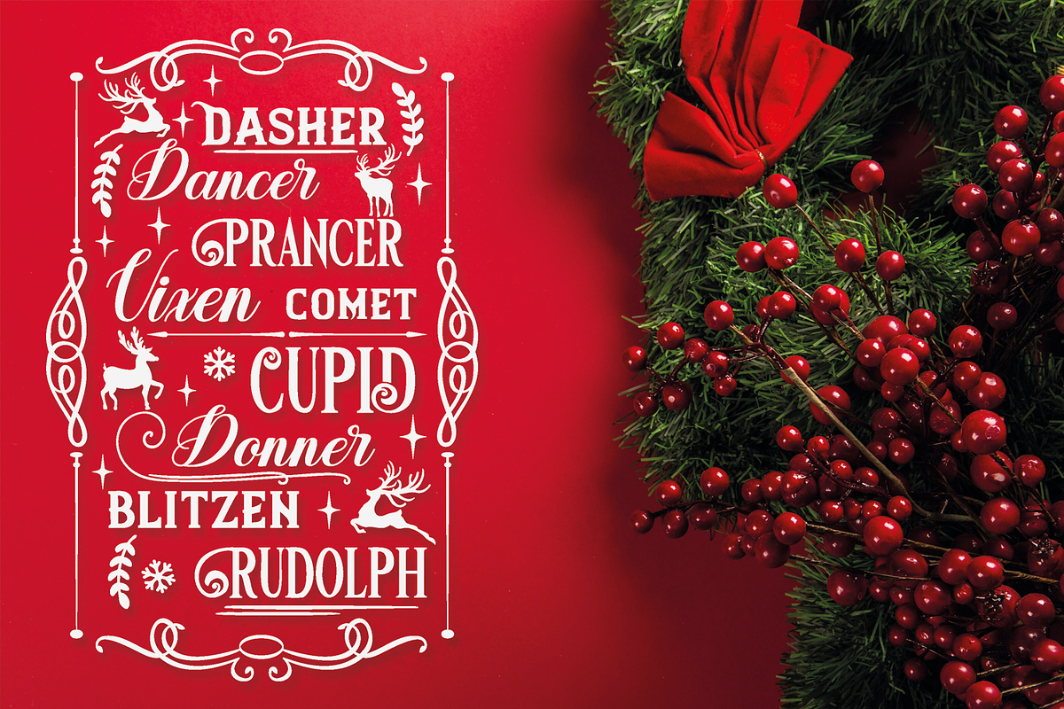 Farmhouse Christmas Signs Bundle, a Seasonal Illustration by Anastasia Feya (Photo 5 of 7)