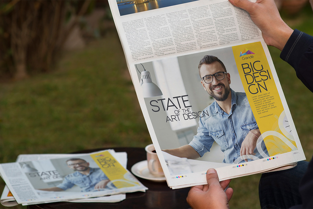 Newspaper Advertising Mockups Vol. 2, an Advertising Mockup by ZippyPixels (Photo 10 of 14)