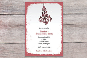 Chandelier invitation, an Invitation Template by Claudia Petrilli Design