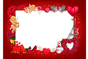 Valentine day greeting card, an Illustration by Vector Tradition