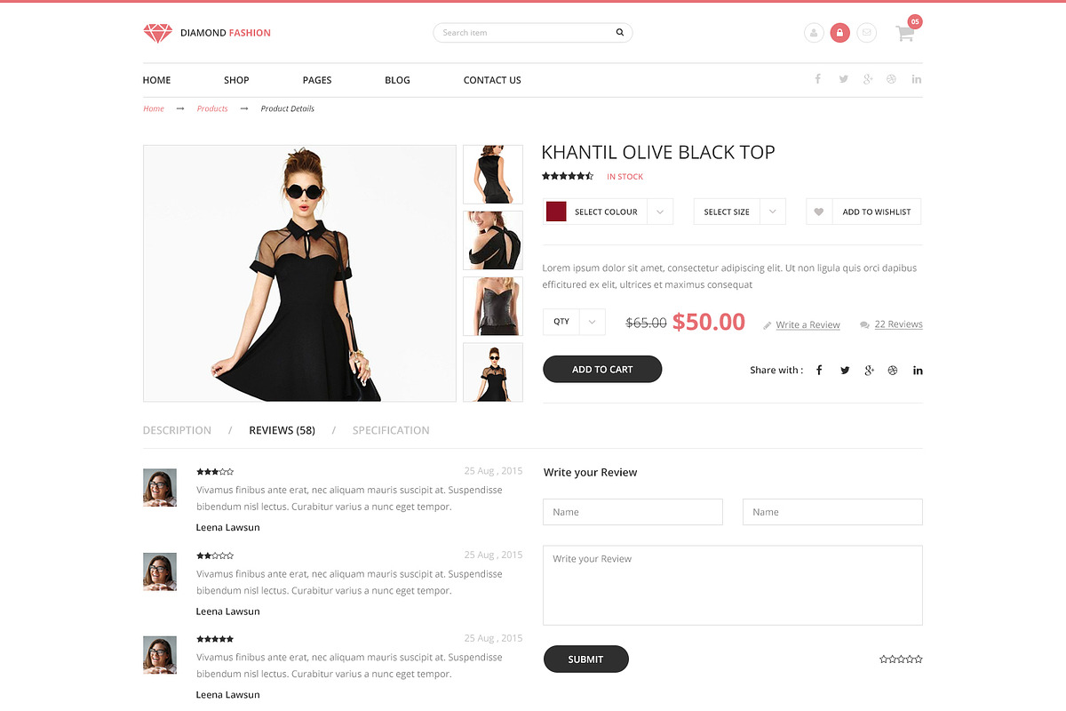 Fashion- eCommerce PSD Template, a Websites & App Template by WebbyTemplates (Photo 8 of 11)