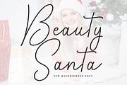 Beauty Santa | Script Font, a Handwritten Font by Scratchones (Thumbnail 1 of 8)
