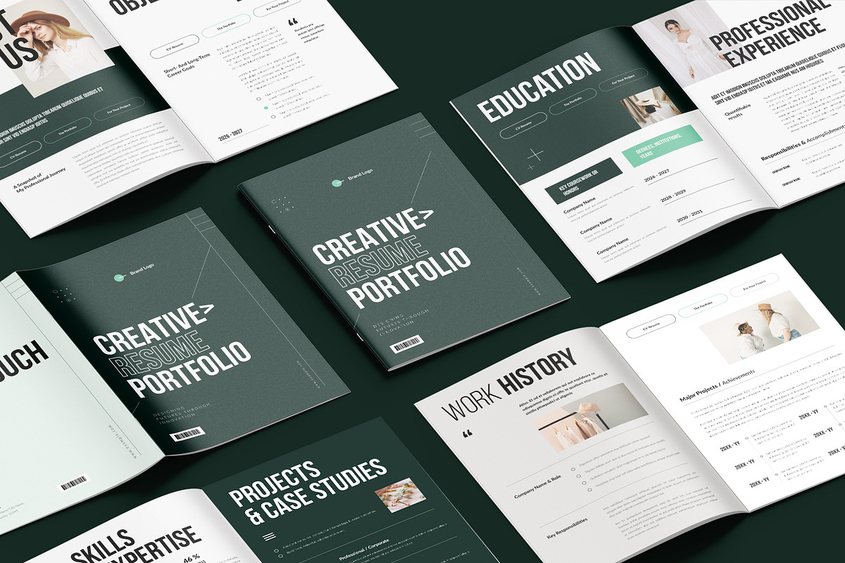 Resume | Portfolio Brochure Template, a Brochure Template by StyleArt (Photo 3 of 10)