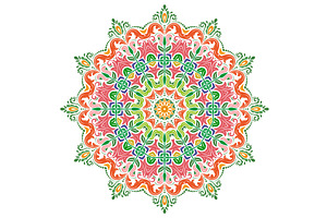 Elegant Vector Ornament in the Style, a Decorative Illustration by FineArtStudio