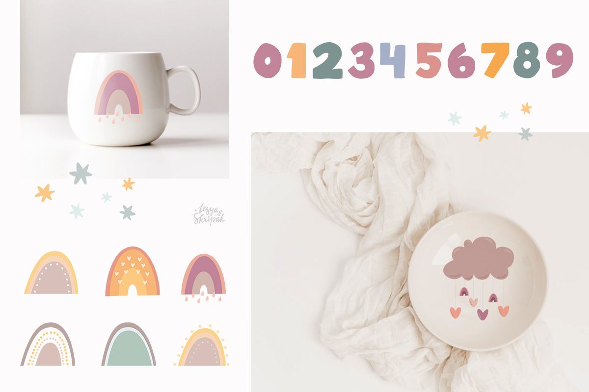 Little Ballerina. Clipart & Patterns, an Animal Illustration by Lesya Skripak (Photo 3 of 10)