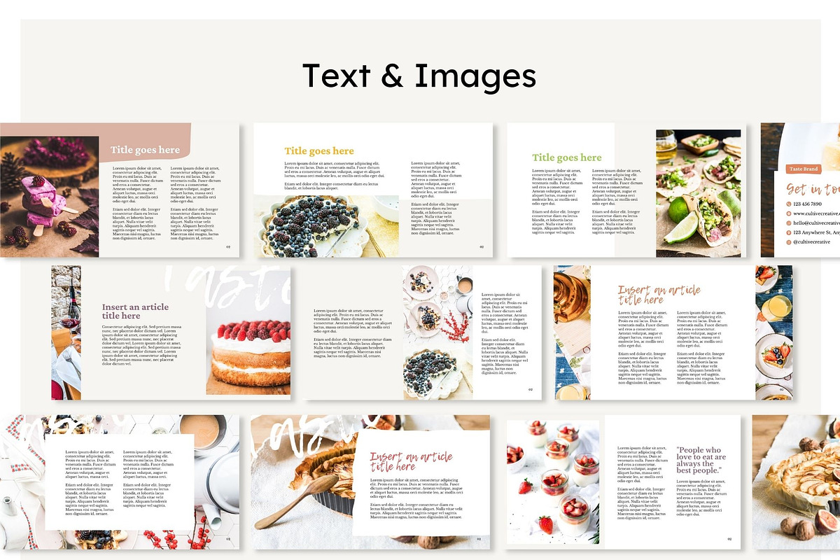 Food Webinar, Course, Presentation, a Presentation Template by Cultive Creative (Photo 8 of 11)
