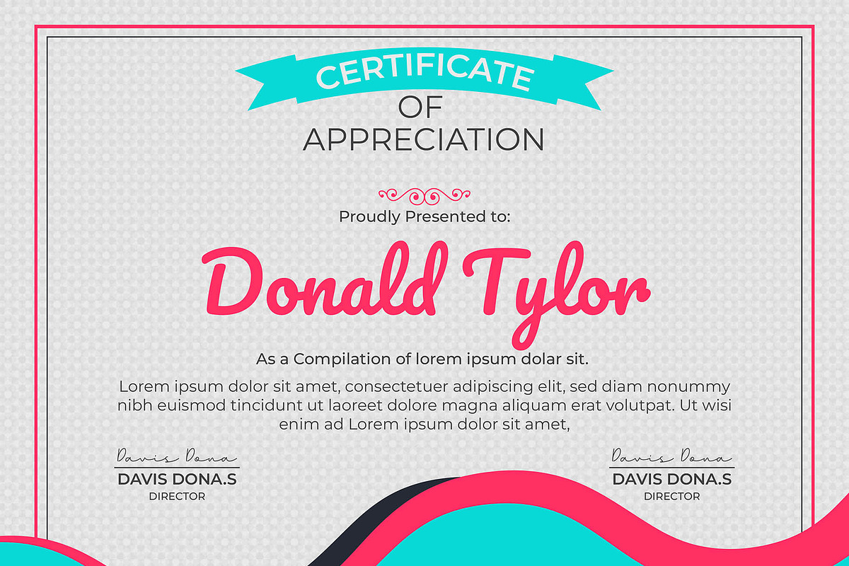 Elegant Horizontal Certificate, a Stationery Template by MRI STUDIO (Photo 4 of 11)