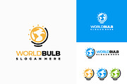 Set of World Bulb Logo designs, a Branding & Logo Template by Lucky Creative (Thumbnail 5 of 5)