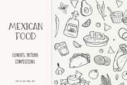Mexican Food Line Art Set, a Food Illustration by Irina Ostapenko (Thumbnail 1 of 6)