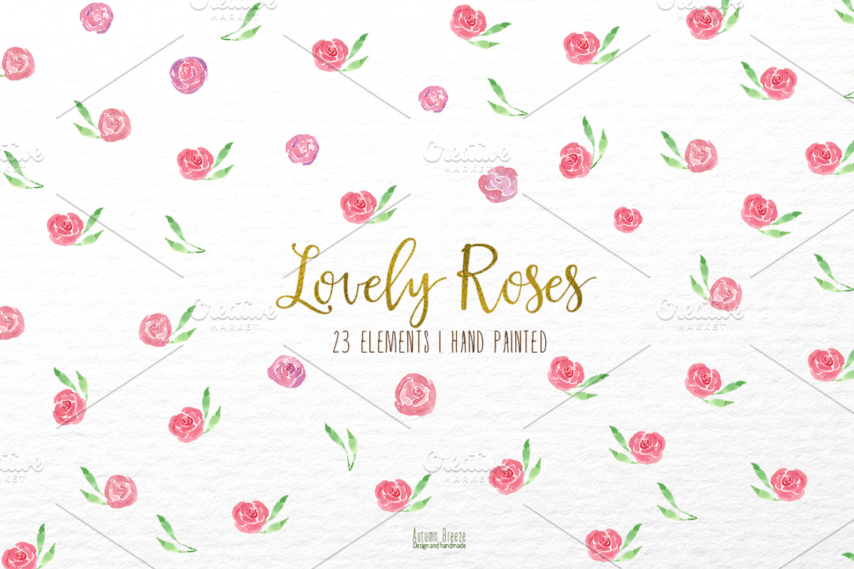 Watercolor,lovely roses, a Decorative Illustration by Autumn Breeze (Photo 2 of 5)