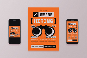 We’re Hiring Flyer Set, a Flyer Template by Aiyari Graphic