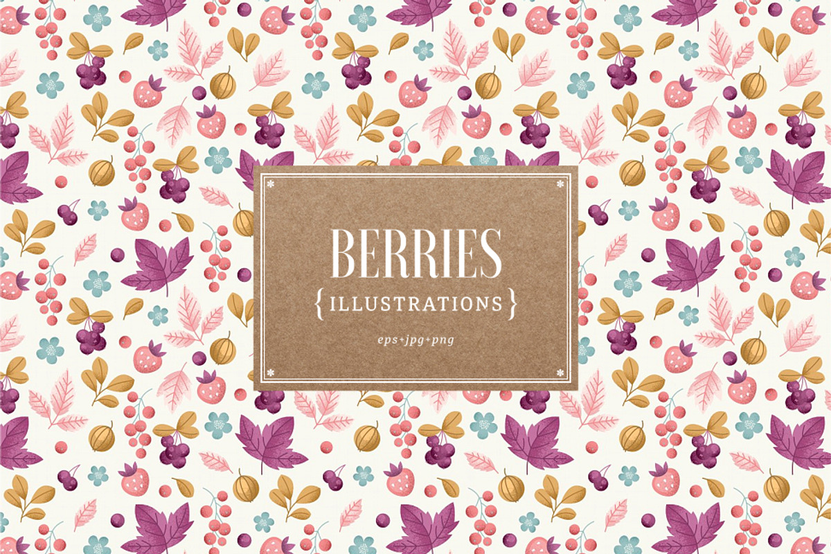 Berries illustrations, a Food Illustration by adehoidar (Photo 1 of 7)