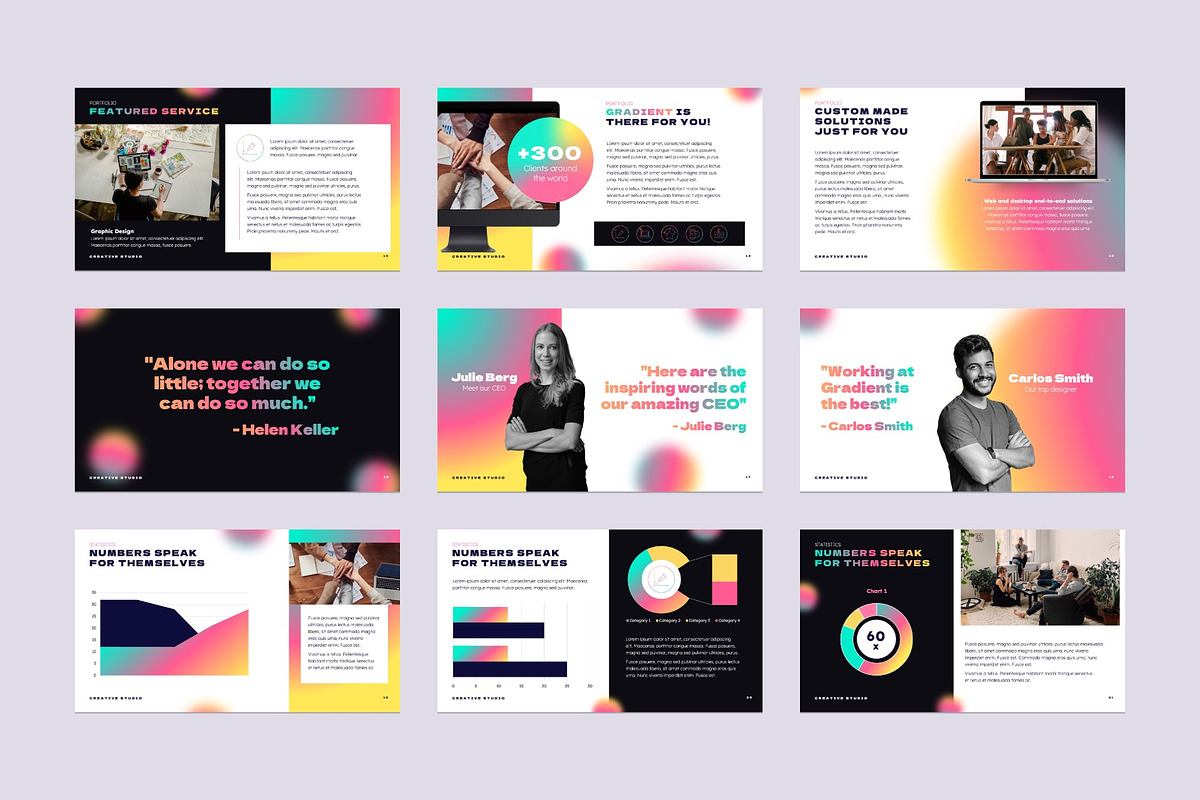 Animated Creative Studio Template, a Presentation Template by Angela Santos (Photo 5 of 6)
