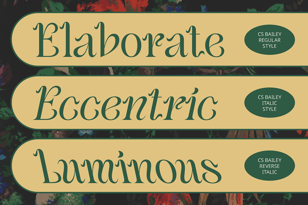 CS Bailey – Art Nouveau Font, a Serif Font by Craft Supply Co. (Photo 4 of 8)