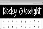 Rocky Glowlight, a Handwritten Font by Atj.std (Thumbnail 1 of 6)