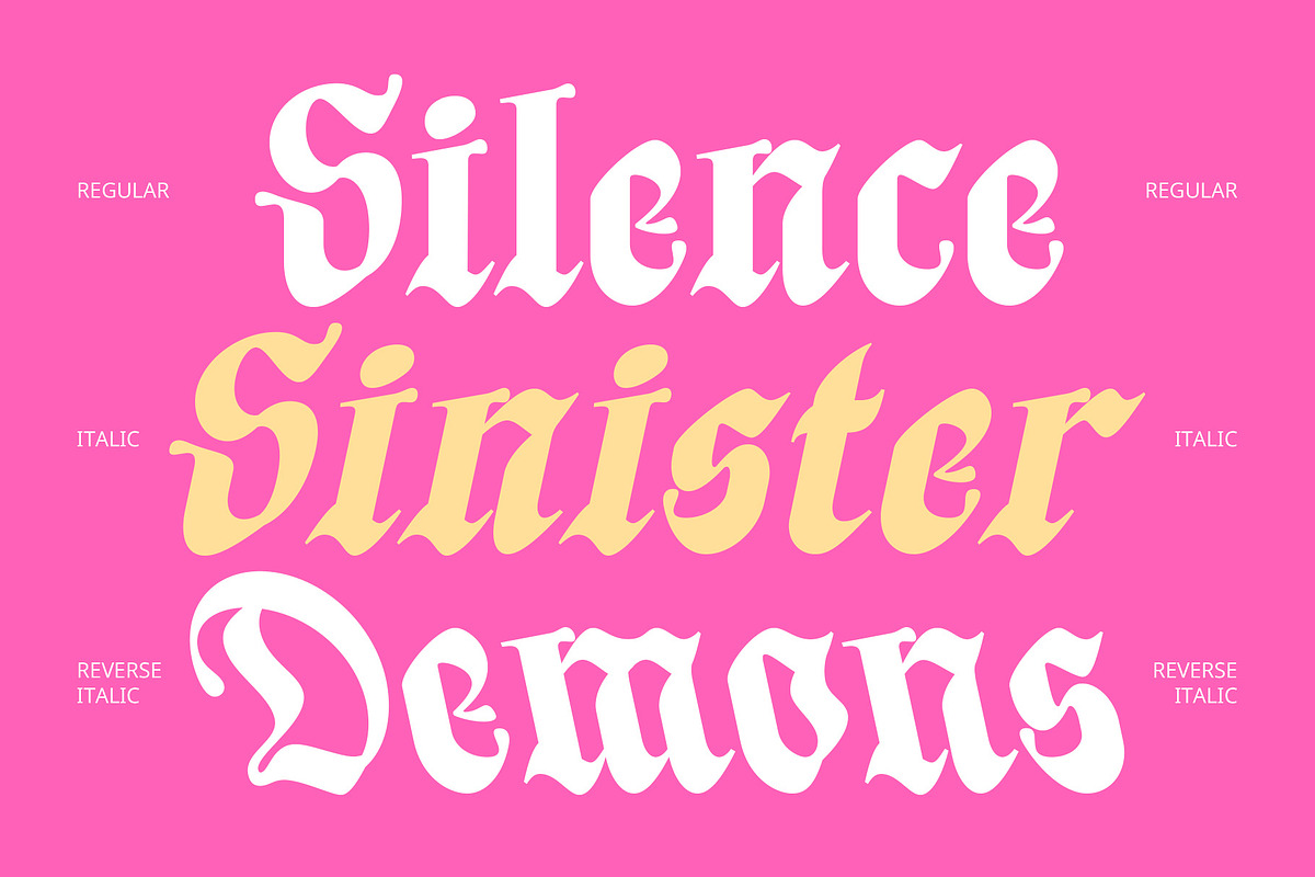 CS Rebelion – Blackletter Font, a Blackletter Font by Craft Supply Co. (Photo 4 of 8)