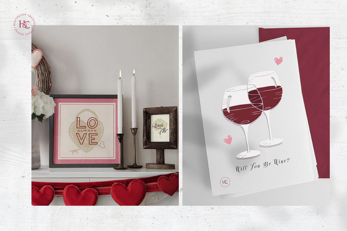 Hand Drawn Valentine's Day Images, a Seasonal Illustration by H&C Drawings & Designs (Photo 8 of 15)