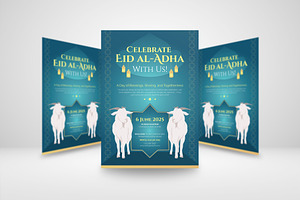 Modern Eid al-Adha Invitation, an Invitation Template by Artnivora.Std