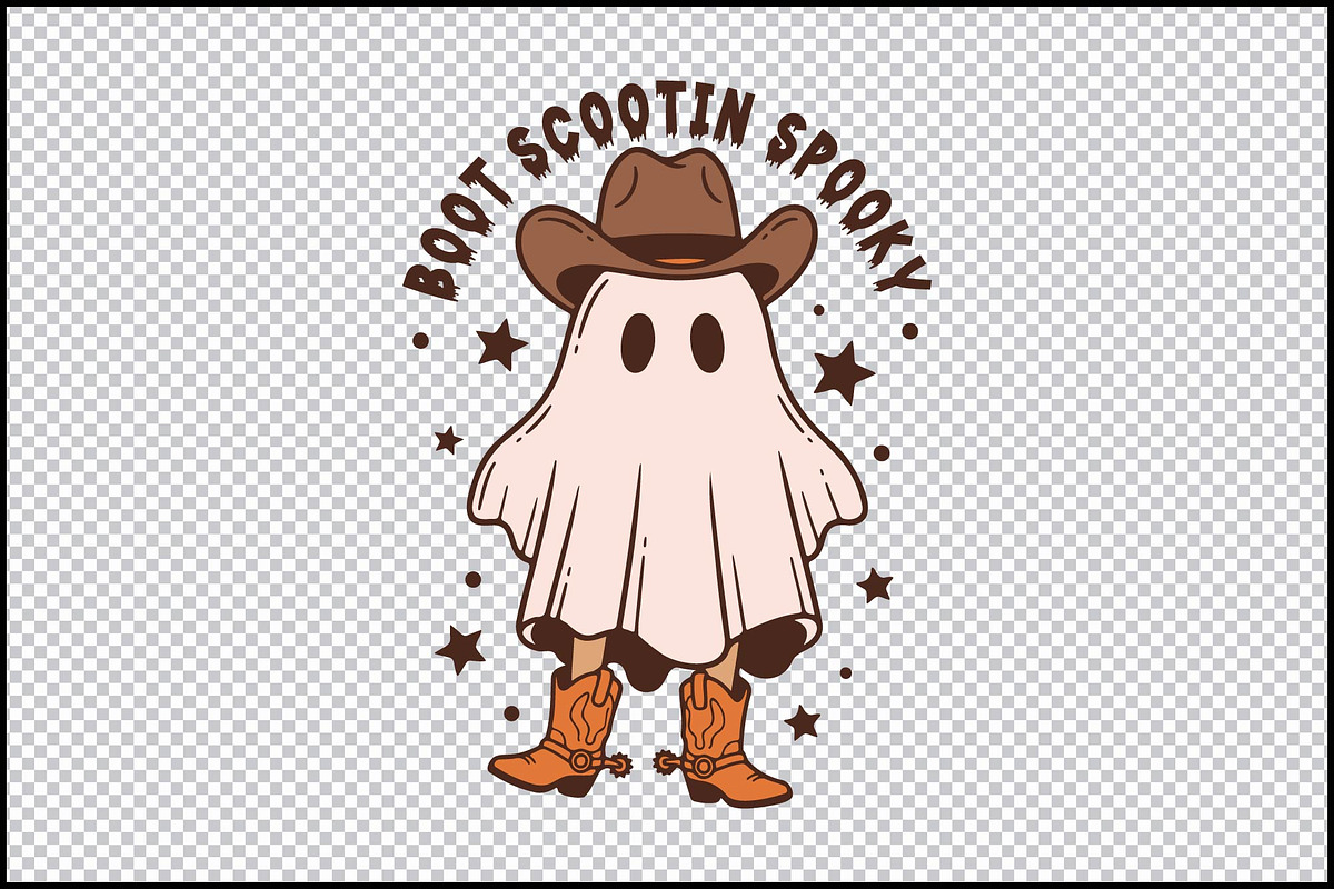 Boot Scootin Spooky PNG SVG, a Graphic by BeeCraftR (Photo 2 of 3)