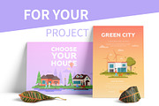 Peaceful landscapes with cottages, a Person Illustration by Boyko Pictures (Thumbnail 4 of 11)