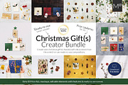 X-mas Gift Creator Bundle Mock-ups, a Packaging Mockup by Apparel_Mockups (Thumbnail 1 of 6)