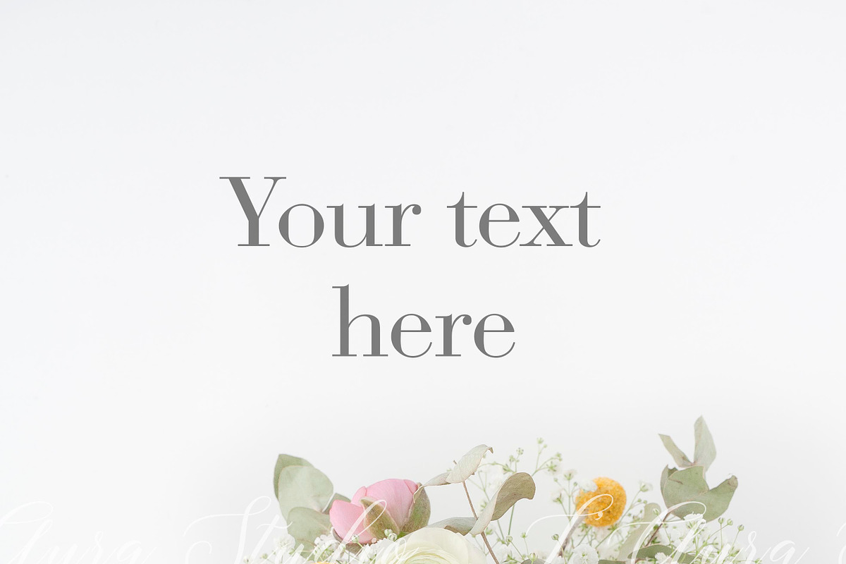 Landscape frame mockup - floral 8x10, a Print Template by L'Aura Studio (Photo 2 of 2)