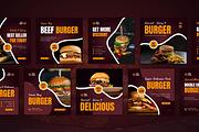 Spicy Burger Instagram Post, a Social Media Template by CavenArt (Thumbnail 5 of 5)