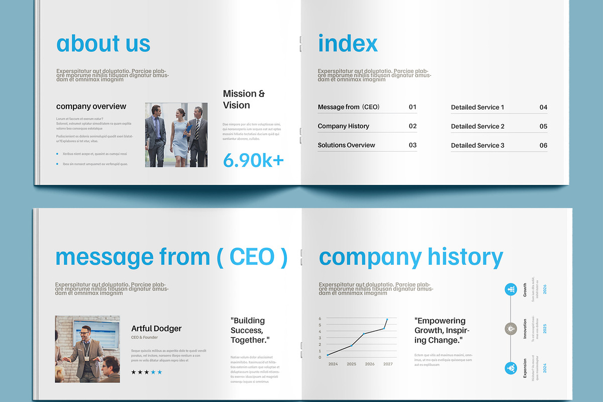Company Profile Template, a Brochure Template by MightyDesign (Photo 3 of 9)