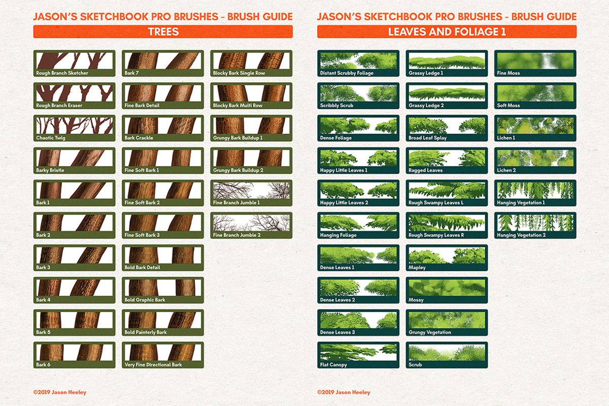 Jason's Sketchbook Pro MEGA SET, a Brush Add-On by Jasons Brushes (Photo 12 of 16)