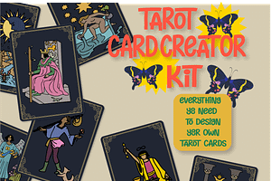 Tarot Card Creator Kit | 200+Files|