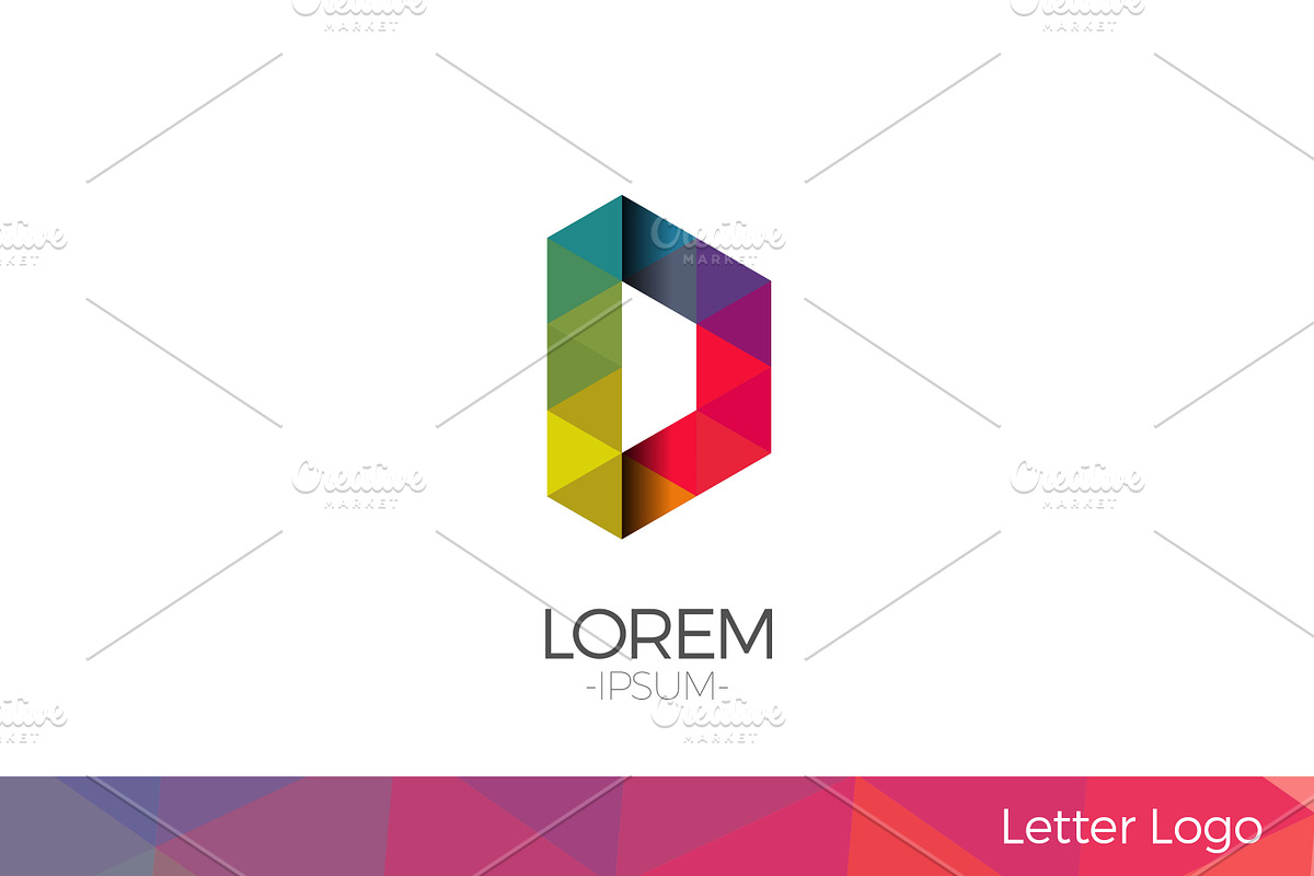 Letter D Vector Origami Logo icon., a Branding & Logo Template by Woo Graphics