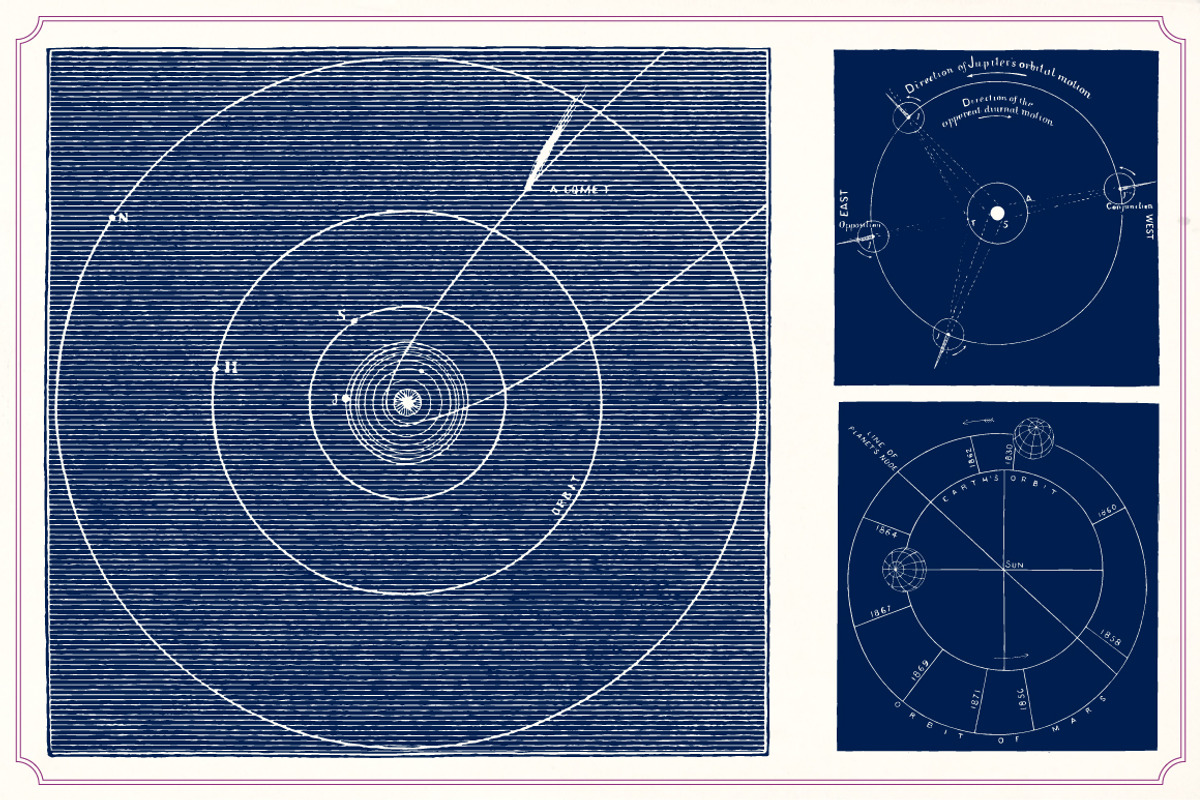 Vintage Space vector illustrations, an Education Illustration by Mr Vintage (Photo 10 of 13)