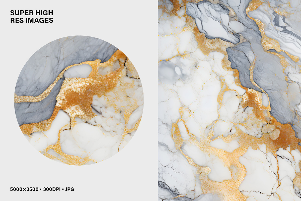20 Black & Gold Marble Textures., a Texture Graphic by Numinous Academy (Photo 5 of 7)