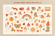 Autumn Vibes vector clipart, an Object Graphic by Nadezhda Mikhailova (Thumbnail 3 of 12)