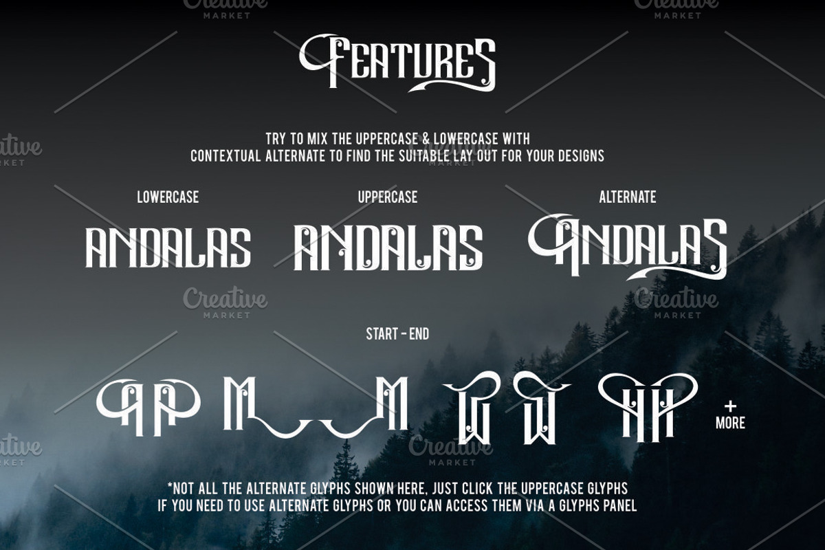 Andalas Typeface preview 4
