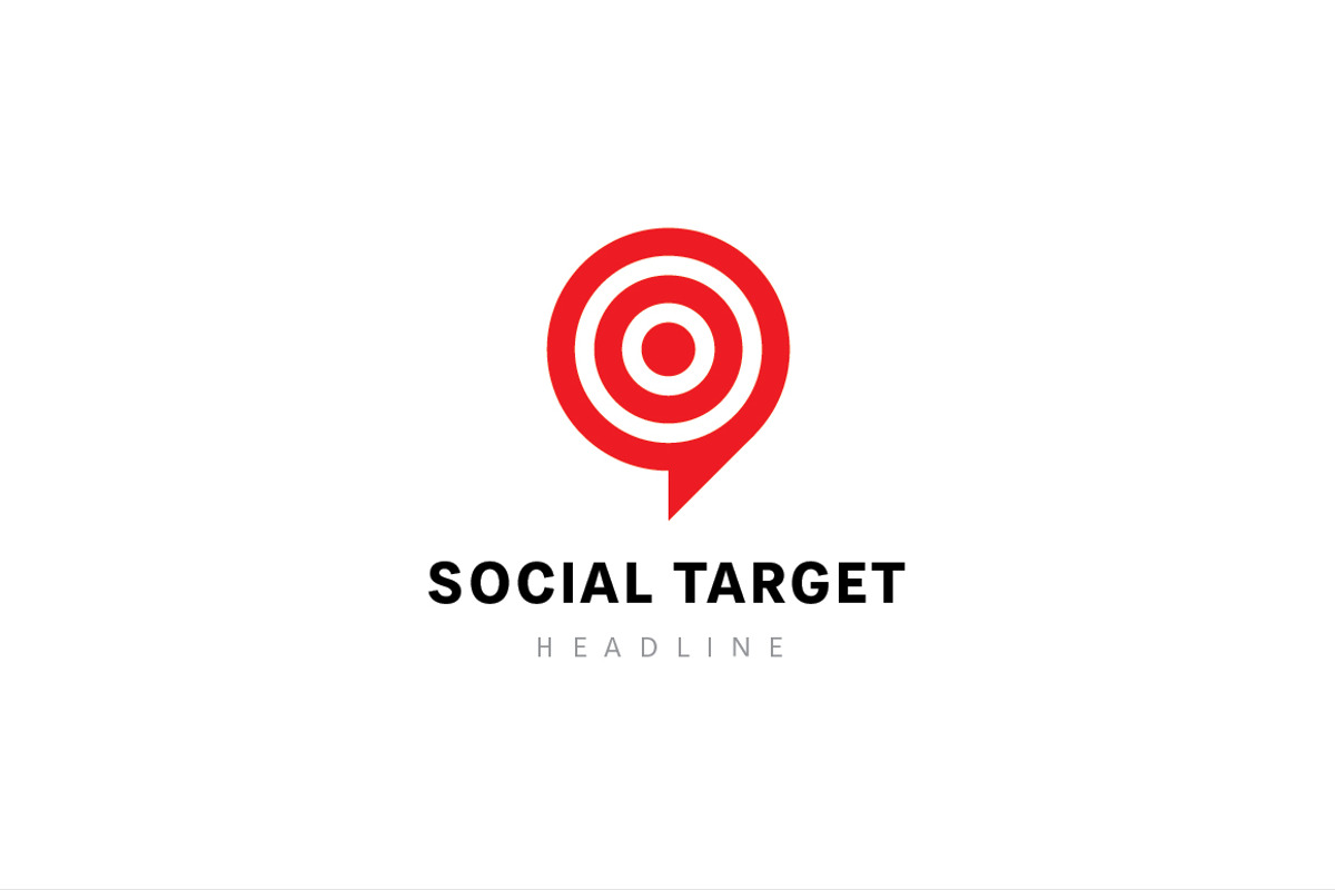 Social target logo., a Branding & Logo Template by Anton Akhmatov
