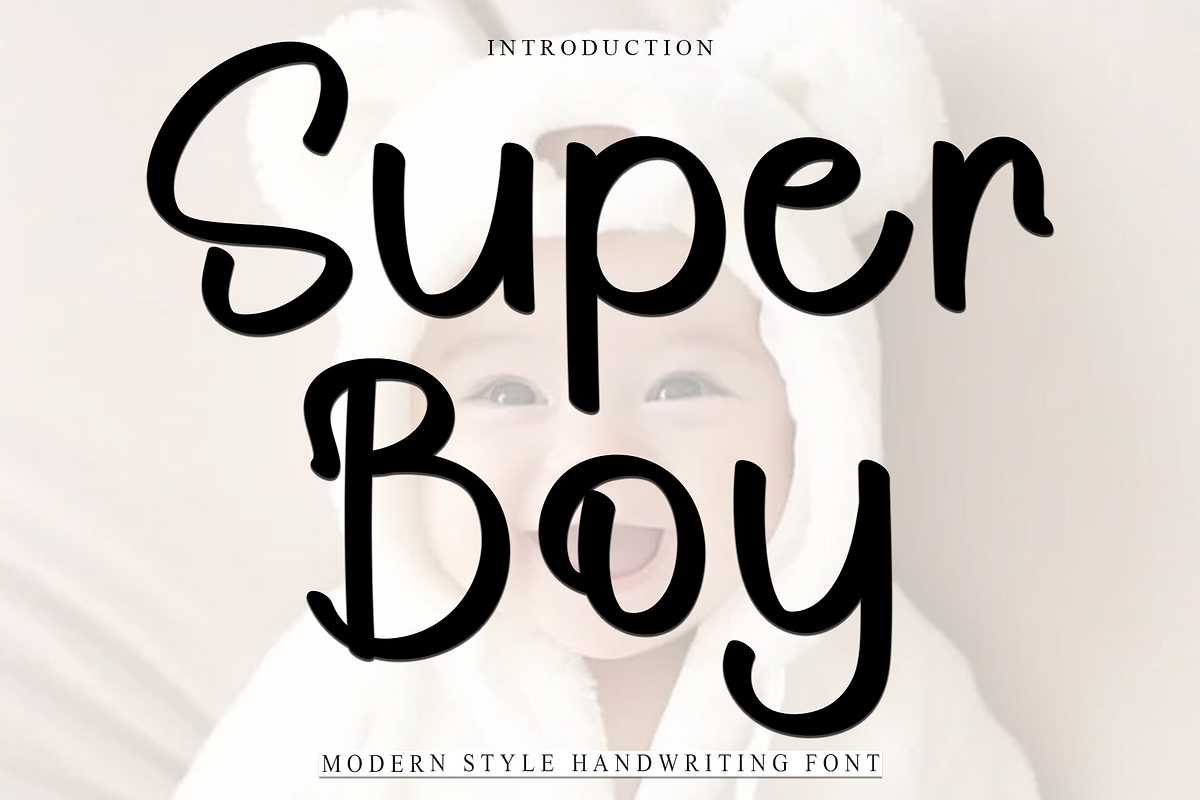 Super Boy, a Script Font by FreshTypeINK (Photo 1 of 9)