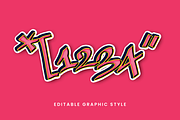 Outlined Graffiti Tag Effect, a Templates & Theme by studiogstock (Thumbnail 2 of 2)