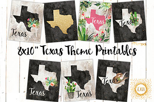 Texas Theme Printable Art